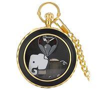 predolo Orologio Al Quarzo con Movimento Musicale, Stile Retrò, Ideale per Del Figlio, Elefante nero