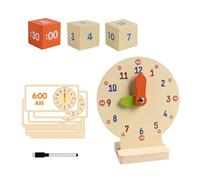predolo Orologio didattico per dire l'ora per bambini, giocattoli manipolativi per la matematica per bambini dai 4 ai 6 anni