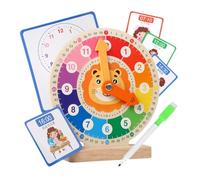 predolo Orologio in Legno per Bambini, Strumento per L'apprendimento Del Tempo