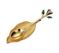 predolo Paletta per caffè, imbuto, cucchiaio dosatore riutilizzabile, robusto, versatile, base a foglia, condimento, regalo, infusore per casa, strumento per