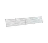 predolo Pannello di modellazione in Miniatura in 1:87, Modello di Paesaggio con guardrail, Recinzione in Rame per Modelli di Treni, Argento