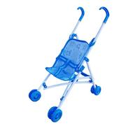 predolo Passeggino per Bambole, Carrozzina Giocattolo Pieghevole in Plastica con Ruote Doppie Stabilizzanti e Materiali in Tessuto Staccabili, Giocattolo Educativo o Regalo per Bambine 3+ Anni