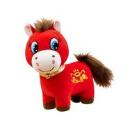 predolo Peluche 2026 Anno del Cavallo 20 cm, Capodanno Cinese, Simpatica Mascotte dello Zodiaco, Cavallo di Peluche, Ornamento dello Zodiaco Cinese per Ufficio, Soggiorno, Auto, Sorriso