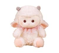 predolo Peluche a Forma di Pecora, Morbido Giocattolo per Bambini, Ideale per Decorare La Casa E Come Regalo, Bianco