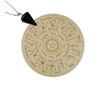 predolo Pendolo in Legno Naturale per Pratiche di Magia Esoterica, B