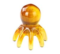 predolo Pettine per Massaggio Alla Testa, Al Cuoio Capelluto, Regalo per Digitopressione con Manico, Strumento per Punti Meridiani, Strumento per Collo E Mani, CaffÈ