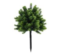 predolo Pianta artificiale, palo da giardino, cespugli finti, decorazioni natalizie per esterni e interni, piante finte, Verde Scuro