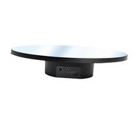 predolo Piattaforma Girevole elettrica motorizzata con Base Girevole, capacità di carico di 2 kg, Versatile Piattaforma Girevole per Sale espositive, 25 Cm Nero