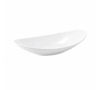 predolo Piatto a Forma di Barca Durevole Vassoio per Sashimi Design Creativo Piatto da Sushi Ovale per Ristoranti, Ristorazione, Bianco, L