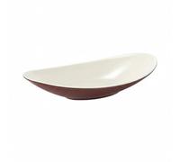 predolo Piatto a Forma di Barca Durevole Vassoio per Sashimi Design Creativo Piatto da Sushi Ovale per Ristoranti, Ristorazione, Caffè Bianco, L