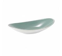 predolo Piatto a Forma di Barca Durevole Vassoio per Sashimi Design Creativo Piatto da Sushi Ovale per Ristoranti, Ristorazione, Grigio Neutro, M