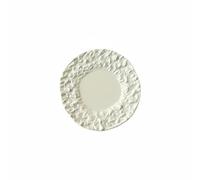 predolo Piatto Miniatura Effetto Roccia Design Realistico Piatto Miniatura Rotondo Alta Fedeltà Ai Dettagli Accessorio Casa Bambole per Collezionisti, Diorami, Bianco Crema, 29-3mm