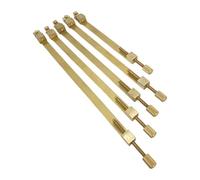 predolo Pinze per Cuciture per Violino, Utensili per Liutaio, Utensili Regolabili in Rame per La Riparazione Degli Strumenti di Liuteria, Set Da 5 Pezzi