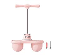 predolo Pogo Ball con Maniglia, Pogo Jump Toy per Bambini, Lunghezza della Corda Regolabile, Altezza Regolabile, Palla Giocattolo, Pogo Stick, Salto per Sport, Rosa