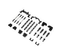 predolo Ponte Dell'asse per Auto RC per Asta di Montaggio in Lega di Alluminio Migliorata per Cingolati RC, Adatta per Riparazione, Modifica E Utilizzo, Nero