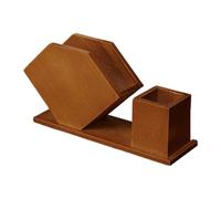 predolo Porta tovaglioli, dispenser per stuzzicadenti, organizer in legno, porta fazzoletti compatto, dispenser per fazzoletti per bar, caffetteria, hotel,