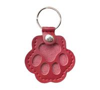 predolo Portachiavi con di animali, elegante accessorio, ricordo, portachiavi decorativo in pelle PU fai da te per artigianato fai da te per amanti dei, Rosso