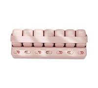 predolo Portapillole portaoggetti, contenitore portapillole versatile alla moda per tutti i giorni, dispenser per pillole per viaggi, ufficio, casa, Rosa