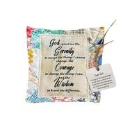 predolo Preghiera Quadrato Trapunta Croce Ricamato Tessuto Simbolico Mini Trapunta Adatta a Dono Famiglia Feste Decorazione Casa, Style L