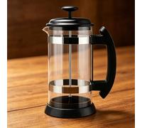 predolo Pressa Francese in Vetro Multifunzione Caffettiera a Stantuffo Accessorio da Cucina per Colazione, Ufficio, Casa, Nero