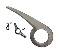 predolo Protezione Universale per Catena di Bicicletta, Alta qualità, 32T-38T, Facile da Installare, Chiaramente Nero + Fibbia
