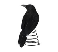 predolo Puntale per Albero di Natale a Forma di Nero con Base a Molla in Metallo, Ideale per ricevimenti Nuziali in Stile Gotico.
