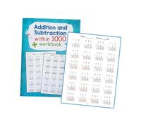 predolo Quaderno di esercizi di matematica, numeri entro 1000, programma di homeschooling, esercizi di matematica con addizione e sottrazione per bambini di