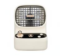 predolo Raffrescatore Ad Acqua Retrò 3 Velocità Regolabili Ventilatore Nebulizzatore da Scrivania Multifunzione Raffrescatore D'aria Personale per Ufficio, Bianco