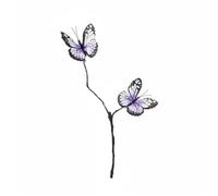 predolo Ramo Secco Finto Stile Europeo Ramoscello Decorativo Artificiale Lunga Durata Stelo Artificiale Singolo per Feste , Farfalla A 2 Rebbi