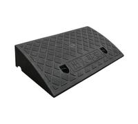 predolo Rampa di soglia per marciapiede, antiscivolo, facile da usare, per rampe di accesso ai bordi della strada, per rampe di accesso ai rimorchi, camion e, Nero 50x27x11cm
