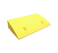 predolo Rampa di soglia per marciapiede, antiscivolo, facile da usare, per rampe di accesso ai bordi della strada, per rampe di accesso ai rimorchi, camion e, Giallo 50x27x11cm