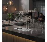 predolo Risciacquatore per Bicchieri in Acciaio Inox Antiruggine Lavabicchieri a Pressione da Incasso Pulizia Efficiente per Barman, M, Rondella Coppa Fc-117