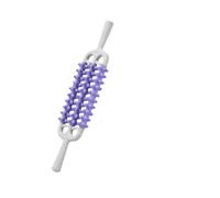 predolo Rullo massaggiante per fascia, strumento per massaggio leggero e portatile per polpacci, rullo muscolare per gambe, schiena, cellulite, atleti, Viola
