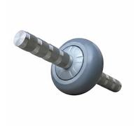 predolo Ruota Addominali in Acciaio Inossidabile con Doppio Cuscinetto Impugnatura Ergonomica E Superficie Ruotante Gommata Adatta per Esercizi Interni Palestra Fitness, Grigio, Grigio