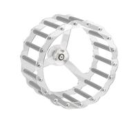 predolo Ruota per Esercizi per Uccelli di Piccola Taglia, Accessorio Silenzioso per Parrocchetti Ondulati, Bastoncino di Metallo, 24 Cm di Diametro