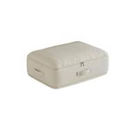 predolo Sacco a Compressione per Piumoni Pieghevole Custodia Salvaspazio per Coperte Impermeabile Organizer Sottoletto con Maniglie, Beige, M