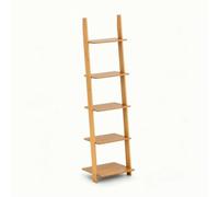 predolo Scaffale a in Bambù Resistente Scaffale a Parete 5 Ripiani Robusto Mensola per Angolo Lettura
