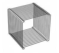 predolo Scaffale da Parete in Metallo Multifunzionale Tavolino da Divano Minimalista Stile Nordico Elemento D'arredo per Ingresso, Argento, 35 35 35cm