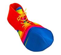 predolo Scarpe da Clown Comiche Calzature a Punta Tonda Accessori per Spettacoli Oggetti di Scena Divertenti Materiale Morbido Adatte a Cosplay E Feste in Ma, Stripe Pattern, Grande