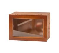 predolo Scatola espositiva in Legno, mobiletto Versatile con Finestra Trasparente, Organizer da Tavolo, vetrina per Oggetti ricordo, profumi, L