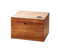 predolo Scatola Organizer in Legno di Acacia Robusto Organizer con Scomparti Interni Decorativo Contenitore per Bagno, Tavolo da Trucco