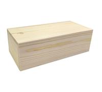 predolo Scatola portaoggetti in Legno con Coperchio Scorrevole, Contenitore per Biglietti, Organizer Versatile, Scatola Regalo, Custodia per ricordi, per, Lunghezza 20 Cm