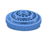 predolo Scatola portaoggetti per punte da trapano, supporto per punte per levigatura unghie, accessori per unghie professionali, custodia porta da trapano, Blu