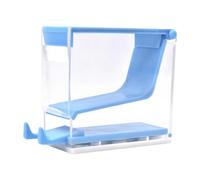predolo Scatola portarotoli trasparente antiscivolo facile da usare, organizer per rotoli per bancone, laboratorio odontoiatrico, farmacia, uso domestico, Blu