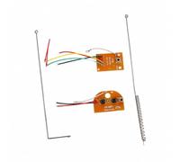 predolo Scheda Ricevente con Trasmettitore Radiocomandato Kit Radiocomando RC Resistente Ricevitore Radio per Modellisti, Scheda Trasmittente A Due Vie Frequenza 27 + Scheda Ricevente + 2 Antenne