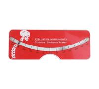 predolo Scoliometro Test di Screening Spinale Indicatore di Curvatura Misuratore Ortopedico con Contorno Della Colonna Adatto per Monitoraggio Della Salute Sp, Rosso, Taglia unica