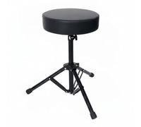 predolo Sedia da Percussioni Rotonda Imbottito Sgabello da Batteria Regolabile Pieghevole Seduta per Batteristi, Musicisti, Sala Prove