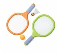 predolo Set da Badminton e Tennis Giocattolo Ampia Superficie a Rete Racchette in Plastica per Bambini Robusto Set di Racchette per Bambini per Principianti