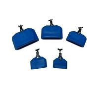 predolo Set di 5 blocchi per percussioni musicali, accessori Blocks, strumenti a percussione latini di, resistenti e performanti, Blu