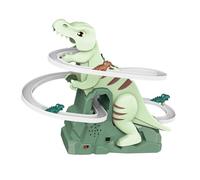 predolo Set di giochi di pista giocattolo per scivoli sulle montagne russe Dinosauro giocattolo per montagne russe per età prescolare